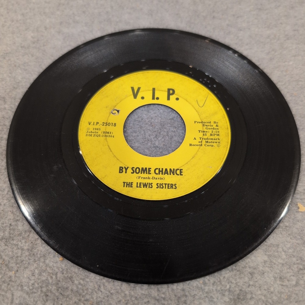 The Lewis Sisters He's An Oddball By Some Chance 45 RPM V.I.P. 25018 Motown 1965 - Picture 3 of 4